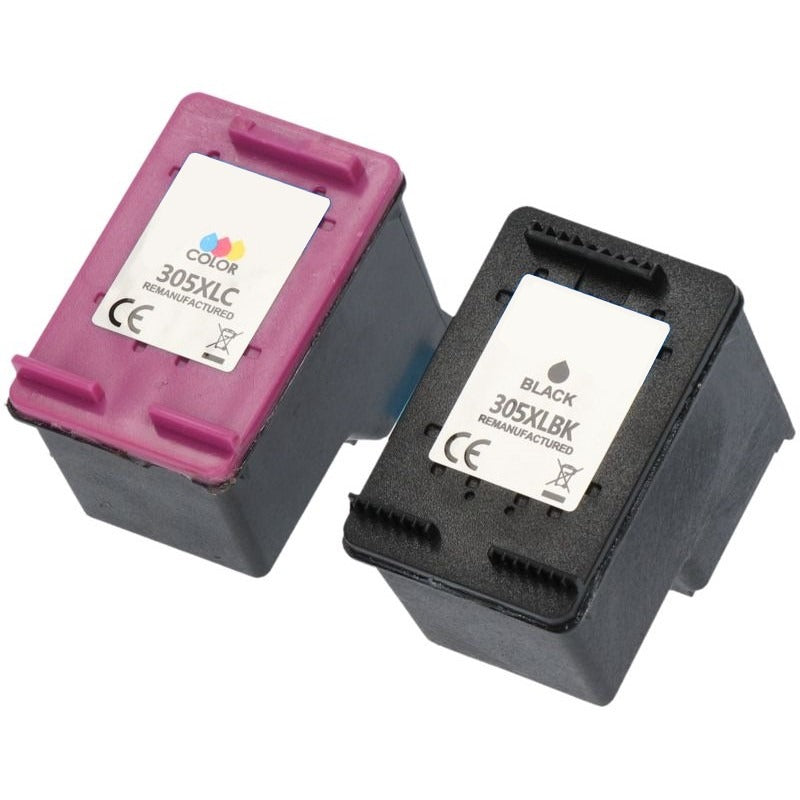 HP 305XL Remanufactured Multipack - Set of 2 Ink Cartridges - 6ZD17AE