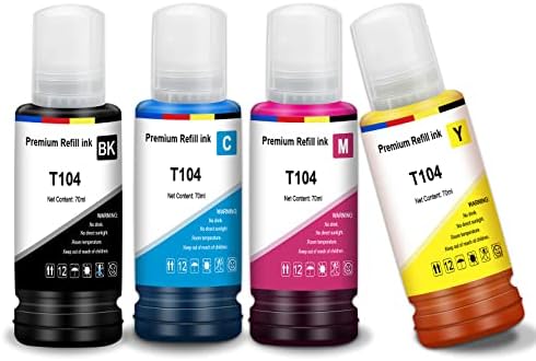 Compatible Epson 104 Colour Ink 4 Bottle Multipack