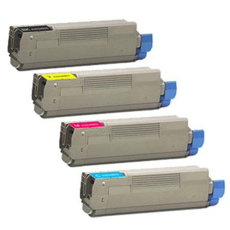 Oki Compatible 42804513-42804516 BK/C/M/Y Toner Cartridge Set