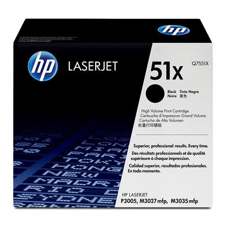 Original HP Q7551X Black Toner Cartridge 51X