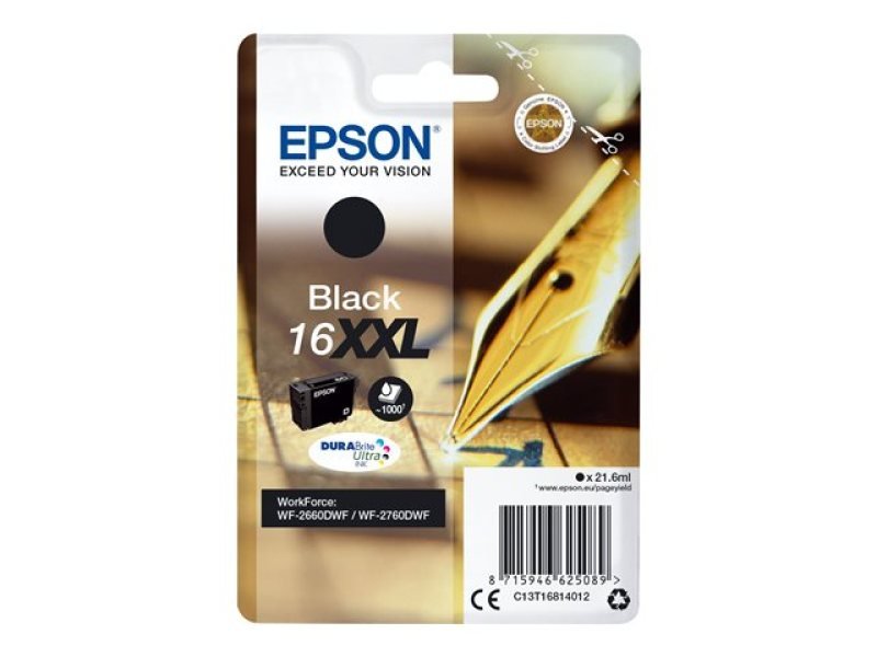 Epson 16XXL Pen and Crossword Black Extra High Yield Ink Cartridge