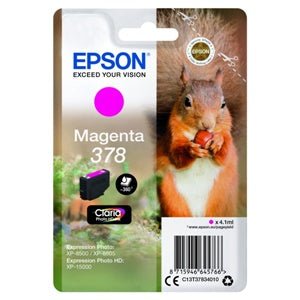 Epson Original 378 Magenta Inkjet Cartridge (C13T37834010)