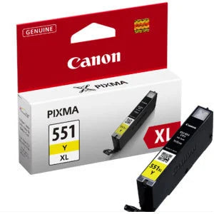 Canon Original CLI-551YXL Yellow High Capacity Ink Cartridge (6446B001)