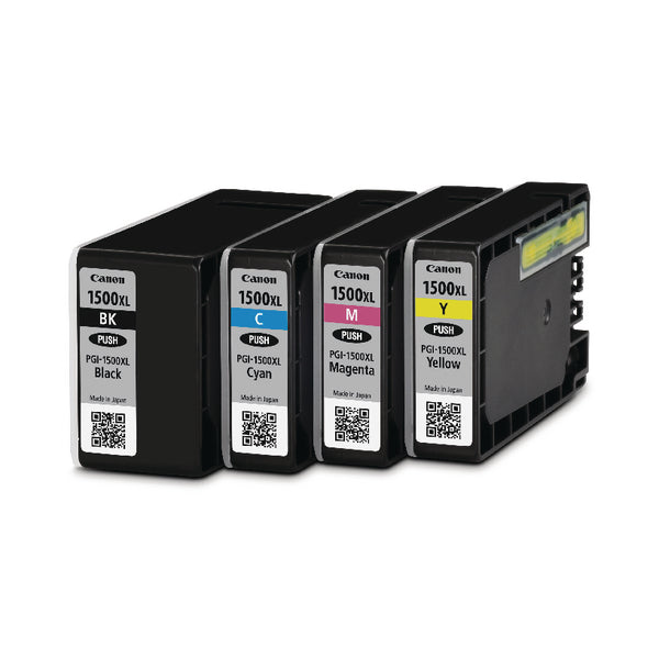 Canon Compatible (PGI-1500XLB) BKCMY Pigmented Ink Cartridge Set