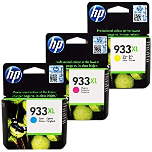 HP Compatible 933XL C/M/Y Dye Colour Ink Cartridge Set (3)