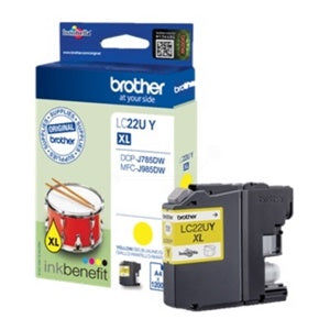 Brother Original LC22UY High Capacity Yellow Ink Cartridge