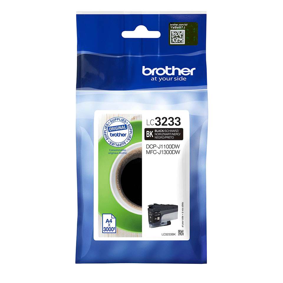 Brother Original LC3233BK Black High Yield Ink Cartridge