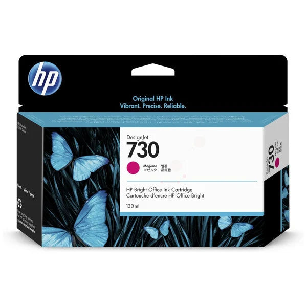 HP Original 730 Magenta Inkjet Cartridge P2V63A