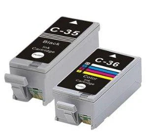 Canon Compatible PGI-35 CLI-36 Black Colour Ink Cartridge Set