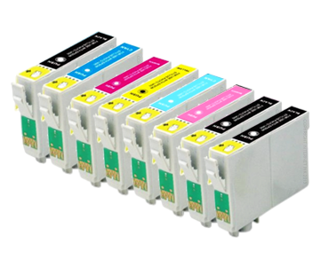 Epson Compatible T961 T961 T962 T963 T964 T966 T967 T968 Ink Cartridge Set (8)