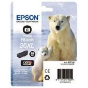 Epson Original 26XL Photo Black High Capacity Ink Cartridge (T2631)