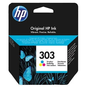 HP 303 Original Tri-Colour Inkjet Cartridge (T6N01AE)