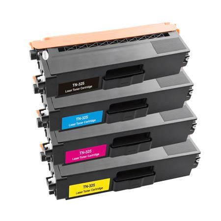 Brother Compatible TN325 BK/C/M/Y Toner Cartridge Set