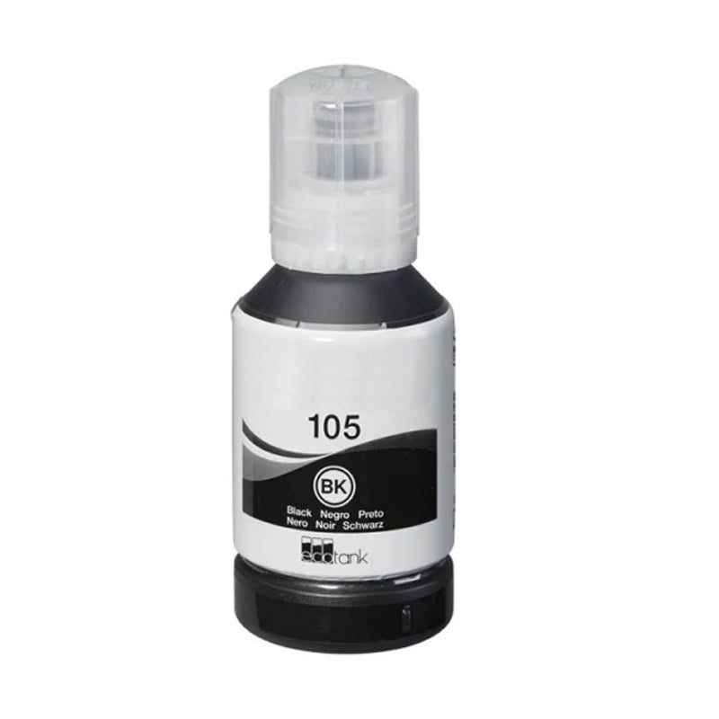 Compatible Epson 105 Black Ecotank Ink Bottle - (C13T00Q140)