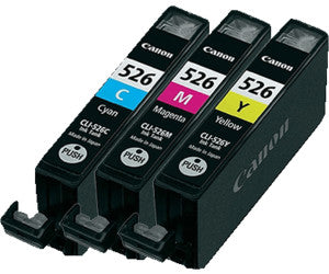 Canon Compatible CLI-526 C/M/Y Ink Cartridge Set (3)