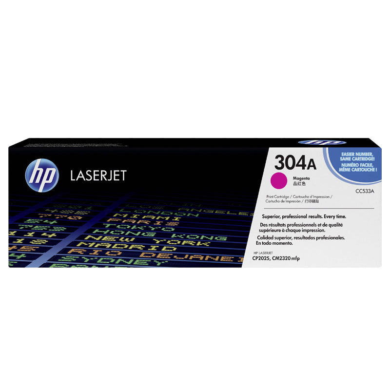 Original HP CC533A Magenta Toner Cartridge 304A