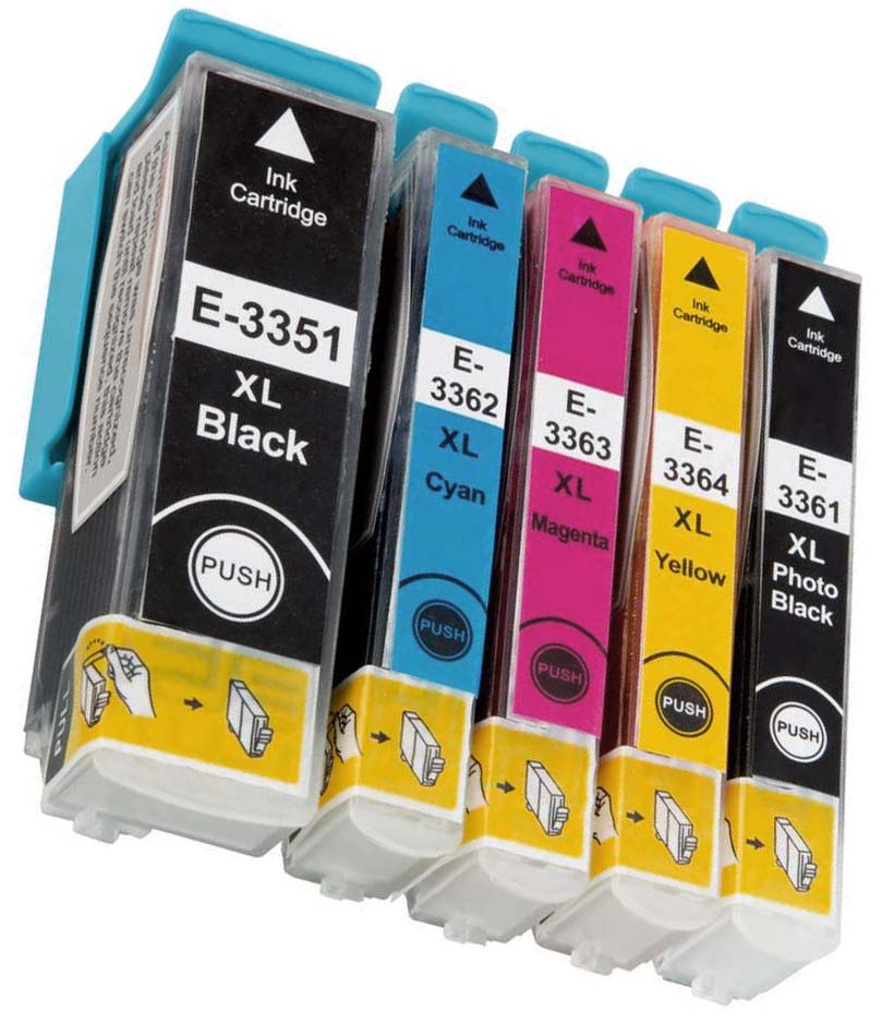 Epson Compatible 33XL High Capacity Ink Cartridges Full Set Of 5