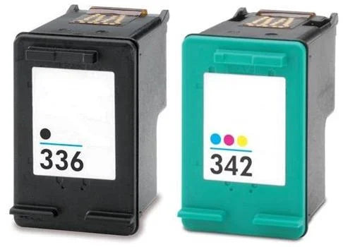 HP Remanufactured C9362EE C9361EE (336 342) Black Colour Ink Cartridge Set