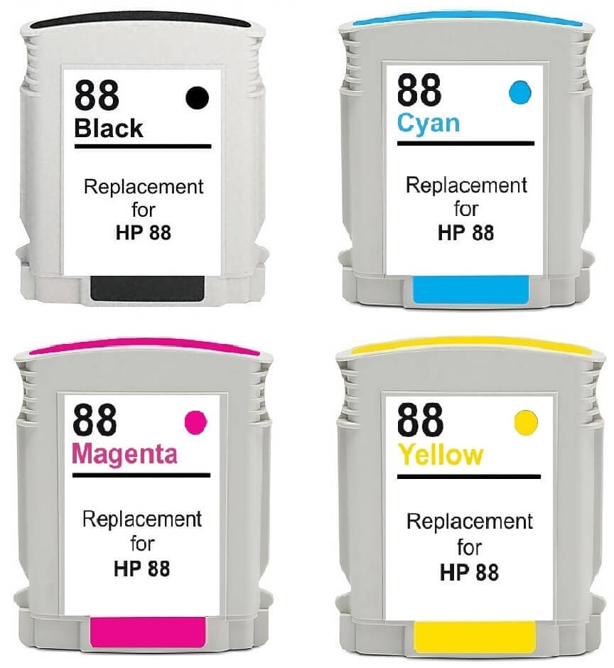 HP Remanufactured C9391AE-C9396AE (88XL) BK/C/M/Y Ink Cartridge Set