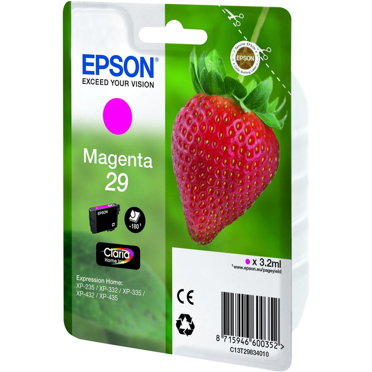 Epson 29 Magenta Ink Cartridge T2983 - Strawberry (Original)