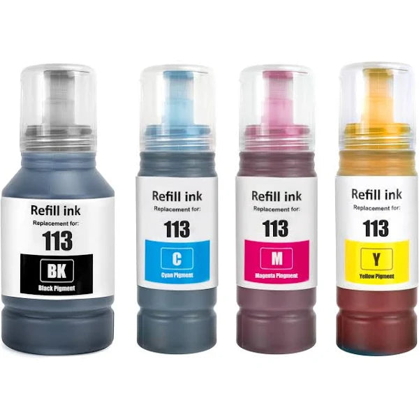 Compatible Epson 113 Colour Ink 4 Bottle Multipack